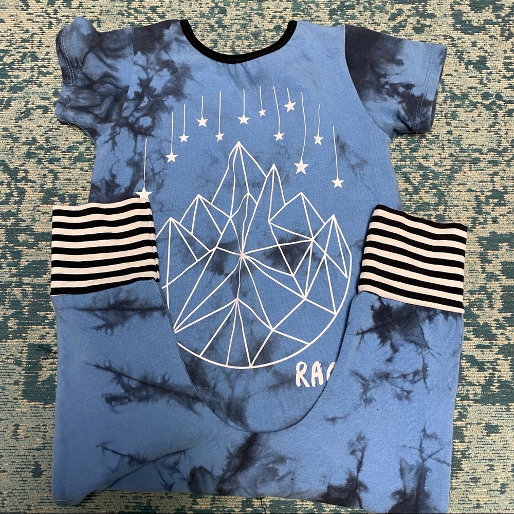 VGUC Rags to Raches tie dye romper 18-24 months